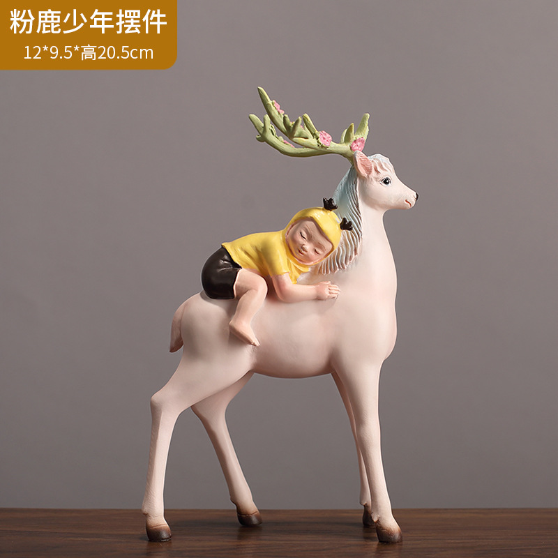 Niño Ciervo Rosa