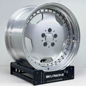 Jantes Bku forgées en 3 parties <span class=keywords><strong>5x112</strong></span> 17 18 19 pouces Ba Rock pour Mercedes 450SEL W123 W107 W108 W114 W115, jantes en alliage polies - Product Image 2