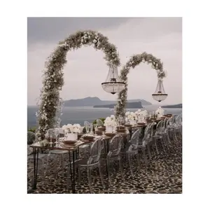 Hochwertige verstellbare Kronleuchter Aluminium Metallrohr und drapieren Hintergrund Rahmen Stand Hochzeit Rohr