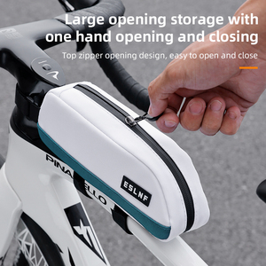 ESLNF Bicycle Top Tube <span class=keywords><strong>Bag</strong></span> Portátil Ciclismo Front Frame Triângulo Saco de Bicicleta Leve MTB Road <span class=keywords><strong>Bike</strong></span> Acessórios - Product Image 4