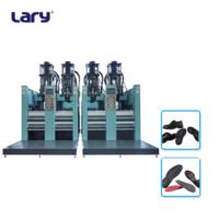 Machine à semelles en caoutchouc LARY LRS165-4ST à 4 stations, à moteur, à économie d'énergie, sortie stable, force de serrage 1650kN, volume d'injection 1000ml