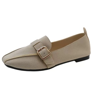 Women's Casual <b>Flat</b> Shoes Comfortable Light Ballet <b>Flats</b> Closed Toe Slip-On Trendy Microfiber Upper Solid Pattern Summer Spring - Product Image 3