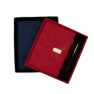 Blue A5 <b>Notebook</b> <b>Set</b> Signature Pen Business Gift <b>Set</b> for Office Meetings Christmas Back School New Year Custom Logo Printing - Product Image 4