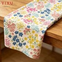 Tissu en coton 100% personnalisable, peigné, uni, écologique, tissé, à motifs floraux, pour robes de filles et de garçons