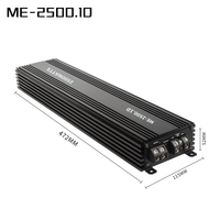 Amplificateur de Puissance Audio Embarqué Classe D 2500W RMS, Mono, Impédance 1 Ohm, avec Filtres Actifs