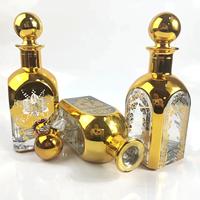 Flacons de décanter élégants 250ml 450ml, flacons de parfum dorés, décanter à huile, gravure UV, flacon de présentation doré