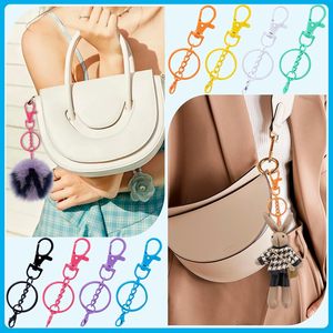 Winsyison – Lot de crochets pivotants colorés avec porte-clés, petits fermoirs mousquetons en alliage, clips de porte-clés robustes, crochets pour clés C - Product Image 6