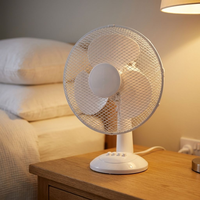 Ventilateur de bureau sur pied à commande mécanique 45W, 10-12,9 pouces, alimentation USB/batterie, oscillant, rechargeable, télécommande - Nouveauté 2026, Vente Flash