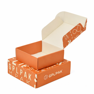 Boîte d'expédition en carton ondulé <span class=keywords><strong>orange</strong></span> personnalisée avec impression du logo de la marque, boîte de courrier ondulée personnalisée pour les petites entreprises - Product Image 1