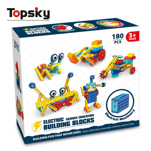 Set di Costruzioni Educativo Creativo per Bambini, Blocchi Elettrici con Ingranaggi Fai-<span class=keywords><strong>da</strong></span>-Te, Giocattolo Ingegneristico Multiforme - Product Image 6