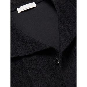 Cut and Sew <b>Men's</b> French Cotton Terry <b>Short</b> Sleeved Button up Blank <b>Corduroy</b> Crew-neck Camp Collar Shirts for <b>Men</b> - Product Image 4