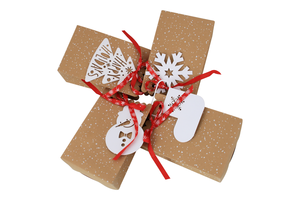 <strong>Christmas</strong> Candy Kraft Paper <strong>Box</strong> With Ribbon and Card Holiday Paper Gift <strong>Treat</strong> Bags for <strong>Christmas</strong> Party Supplies Xmas Goodie Bags - Product Image 4