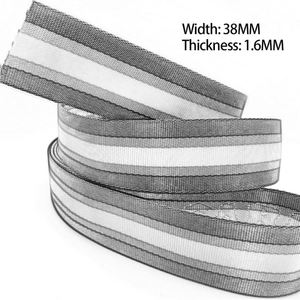 Polyester Webbing Customization Textured <b>Adjustable</b> Leather Purse <b>Straps</b> Leather Messenger Bag <b>Strap</b> - Product Image 3