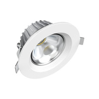 Downlight LED encastré intelligent avec contrôle par application, temporisation, gradation et rappel de panne, puce importée directement d'usine, pour éclairage hospitalier et industriel
