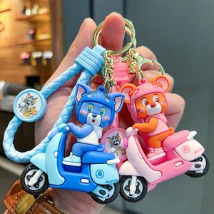 Nuevo Llavero de Silicona 3D con Diseño de Dibujos Animados, Llavero de Goma con Forma de Animal, Llavero de PVC 3D, Llavero Kawaii - Product Image 2