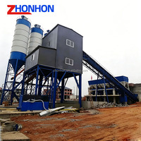 Centrale à béton compacte HZS25, mélangeur de ciment portable, station de mélange pour petits projets de construction et construction routière
