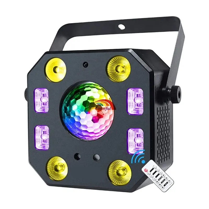 Stroboscope LED UV 5 en 1, boule de lavage, éclairage de scène, MINI lumière de fête