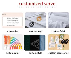 사용자 정의 여성 남성 럭셔리 코튼 소프트 화이트 남녀공용 호텔 스파 목욕 가운 로고 자수 - Product Image 6