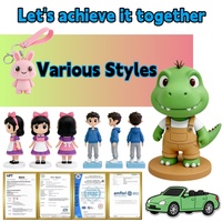 Figuras de Acción de Resina Plástica de Pájaros Blancos, Lindos y Ecológicos, con Diseño Único, Personalizables OEM