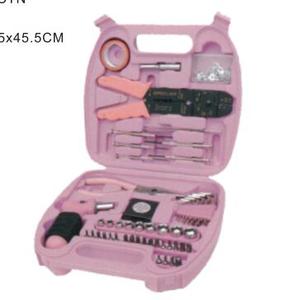 Set di 70 utensili manuali rosa a basso prezzo per la casa, strumenti fai-<span class=keywords><strong>da</strong></span>-te, regalo per la festa della donna - Product Image 3