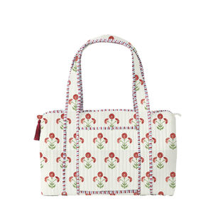 도매 꽃 퍼 주말 가방 여성 여행 핸드백 퀼트 사용자 정의 더플 가방 다채로운 패치 워크 쇼핑 가방 - Product Image 1