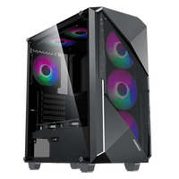 GAMEMAX Revolt(3606) ATX Mid Tower Desktop Gaming Computer Case with 360 Water Cooling Support Plastic Material with Fan