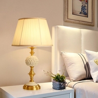 Lampu meja gaya Hotel kamar tidur, Nordic Modern dekorasi ruang tamu Hotel lampu meja untuk kamar tidur