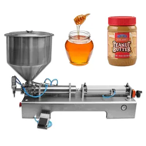 Top selling 2024 Semi auto filling machine honey cream paste filling packing