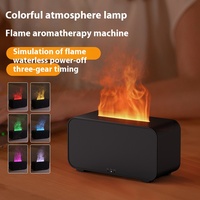 Distributeur automatique intelligent de parfum à ultrasons Diffuseur d'arômes pour la maison avec flamme réaliste et humidificateur coloré