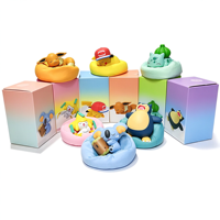 Ensemble de figurines d'anime mignonnes endormies, 6 pièces, coussin en peluche doux, collection de figurines en PVC, jouets de bureau, cadeaux pour la décoration de la chambre des enfants, objets de collection