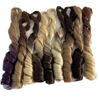 New Look French Curl 75g Seidig lose Welle Flechten Haar aufsatz Spanisch Pony Style Up & Down Ombre