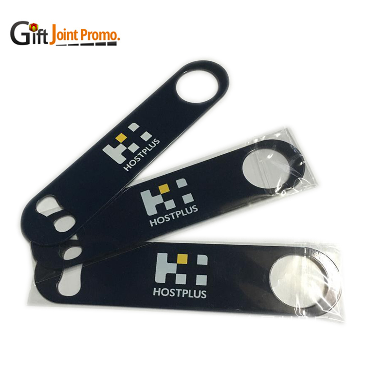 Оптовая продажа Подгонянная нержавеющая сталь винил открывалка для бутылок Бар лезвие для бутылок