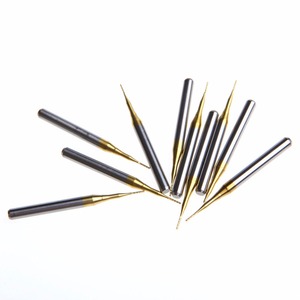 10 ชิ้น ดอกกัดไทเทเนียมเคลือบใหม่ ขนาด 1.5*8.5 มม. สำหรับงานแกะสลัก - Product Image 2