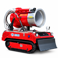 Robot de lutte contre l'incendie à échappement de fumée suivi par caméra pour le sauvetage d'urgence dans les tunnels et la pétrochimie