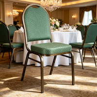 Chaises de banquet empilables en métal durables pour événements, mariages, hôtels, bars, églises, hôpitaux, maisons - Vente en gros