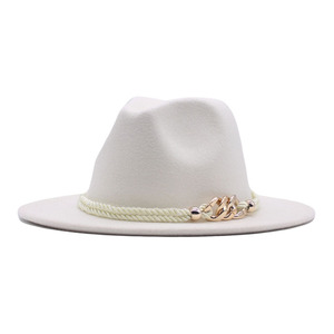 Sombreros Fedora Clásicos de Fieltro para Mujer, Elegantes, Lisos, de Ala Ancha, Estilo Jazz Vintage, para Fiesta o Iglesia, Novedad - Product Image 2