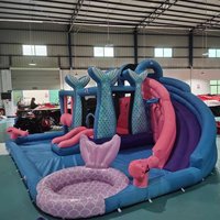 Ménage Oxford tissu épaissi PVC nouveau petit lit de saut gonflable château gonflable pour enfants toboggan piscine combinaison