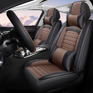 Housses de siège de voiture en soie effet miroir, ensembles intérieurs de luxe en cuir Nappa respirant, style professionnel, compatibles avec la plupart des modèles de véhicules - Product Image 3