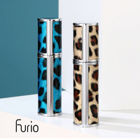 Flacon de parfum en aluminium rechargeable, atomiseur d'huiles essentielles, vaporisateur de voyage, mini flacon de parfum, cosmétique, cuir, corps