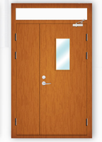 Portes intérieures françaises personnalisées avec fonctions d'isolation acoustique, ignifuges, résistance au feu 60 minutes, surface finie, pour hôtels