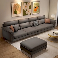 Stoff-Schlafsofa für Wohnzimmer Lounge Dreisitzer-Möbel Modernes Set