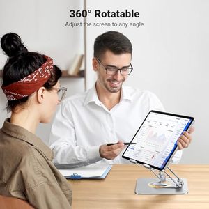 Support de tablette UGREEN 360 °   Support d'ordinateur portable réglable <span class=keywords><strong>pour</strong></span> la maison et le bureau, avec base rotative en aluminium et double tige de support, <span class=keywords><strong>pour</strong></span> <span class=keywords><strong>iPad</strong></span> Pro - Product Image 5