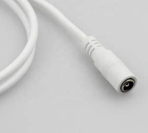 Personalizzato DC Cavo di Alimentazione 5.5*2.1 millimetri Maschio DC Spina a Ceppo Della Treccia del Cavo di Alimentazione di Piombo <span class=keywords><strong>con</strong></span> Piccolo SR sollievo - Product Image 3