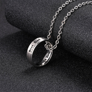 Collana con Ciondolo a Catena in Acciaio Inossidabile Placcato Oro di Alta Qualità per Anniversario Femminile - Product Image 4