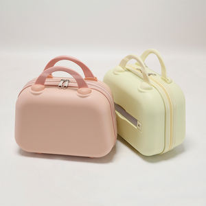 Fabricants de sacs de maquillage personnalisés Trousse de maquillage <span class=keywords><strong>12</strong></span> pouces cosmétique PP Bagages Trousse de maquillage à coque dure rose pour rangement décoratif - Product Image 2