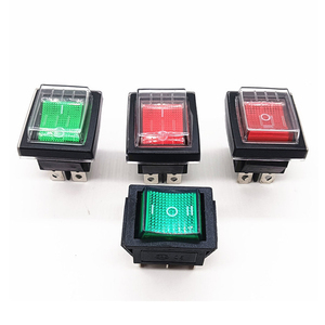 สวิตช์โยก KCD4 16A 250V กำลังไฟสูง ปุ่มเปิด-ปิดแบบล็อค I/O สวิตช์โยก 4 ขา 6 ขา พร้อมไฟ 30 * 22 มม. สีดำ น้ำเงิน เหลือง - Product Image 5