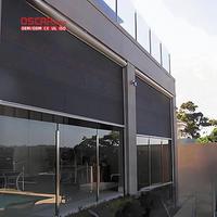 Toldos Motorizados para Patio con Protección Solar, Resistentes a Huracanes y al Viento, Persianas Enrollables para Ventanas, Balcones y Terrazas