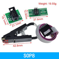 CH341-A Programmer Complete Kit 24 25 Series USB Programming Module+SOI C8 SOP8 Test Clip
