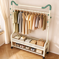 Séchoir à linge extérieur mobile, double niveau, en acier au carbone extra épais, détachable, robuste, moderne, peu encombrant et écologique