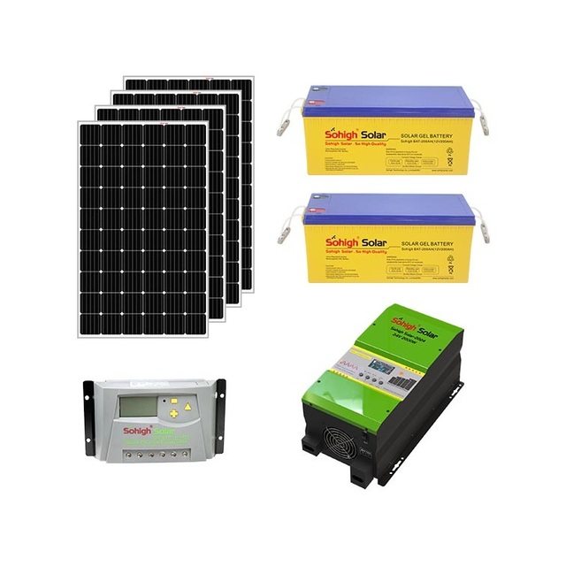 Electricity Generator 2kw 4pcs Pv Panel Solar Panel Kit Solar Roof Solar Tiles Photovoltaic Systems